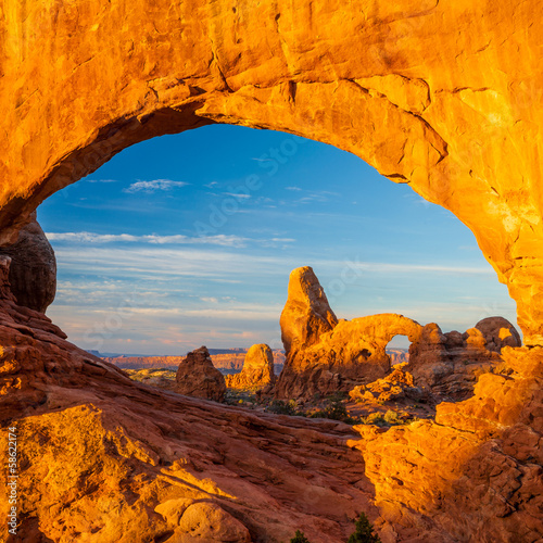 Naklejka - mata magnetyczna na lodówkę Turret Arch, Arches National Park