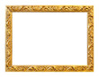 © amgadfoto - Antique gold frame on the white background