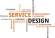 word cloud - service design