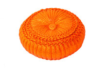 Orange Weaving Pillow