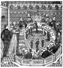 King Arthur : Round Table (miniature From 14th Century)