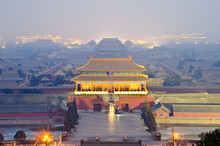An Aerial Bird View Of The Forbidden City.