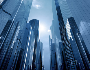 Fototapete - glass skyscrapers