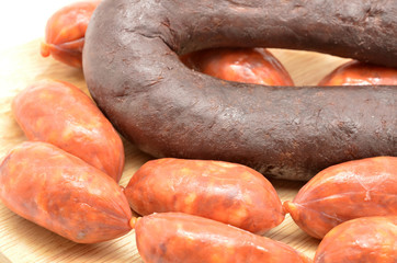 sausage and blood sausage (chorizo y morcilla)