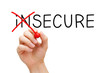 Secure not Insecure Concept