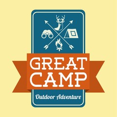 Sticker - camping design