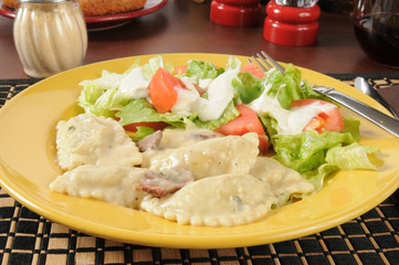 Poster - Chicken mushroom ravioli