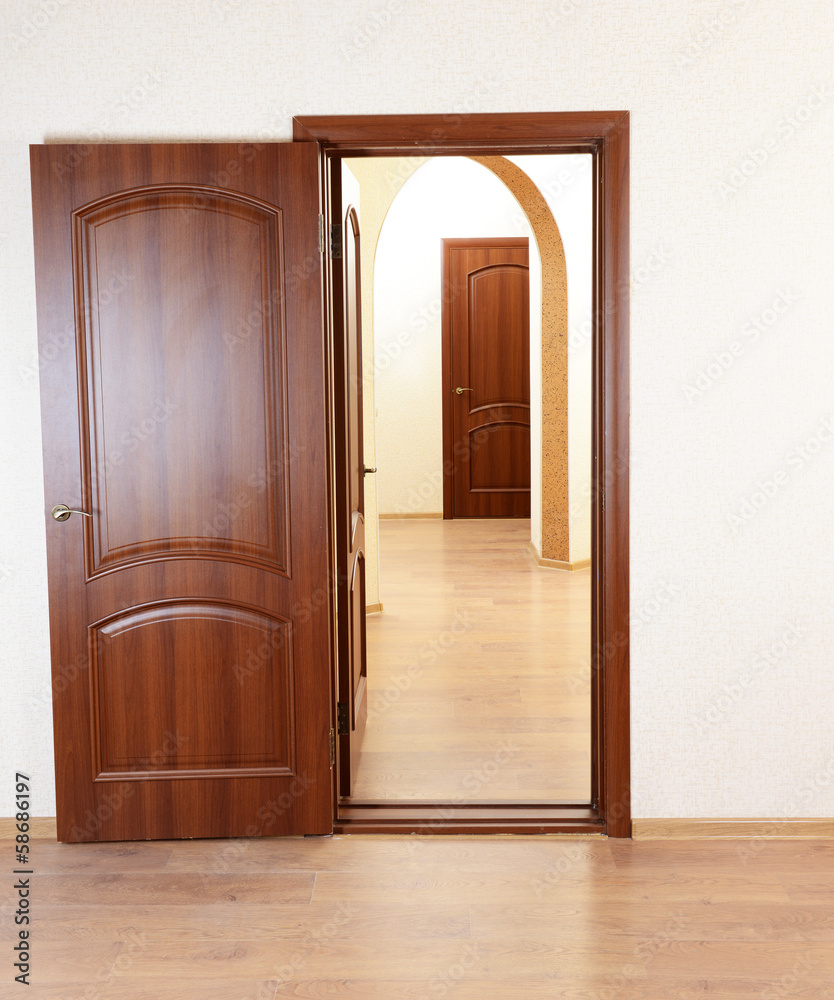 Open door in empty room