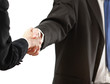 © lenets_tan - Businesspeople shaking hands isolated on white Background