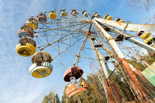 Cabins Of Abandoned Ferris Wheel, Pervouralsk, Urals, Russia