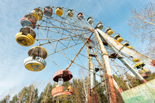 Cabins Of Abandoned Ferris Wheel, Pervouralsk, Urals, Russia