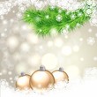 © elizaliv - Яркая открытка с рождественской елкой