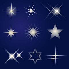set of bright stars