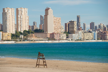 Wall Mural - Benidorm beach