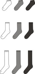 Poster - Vector illustration of socks