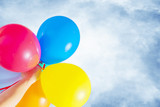 Fototapeta Na sufit - multicolored balloons