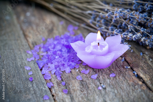 Naklejka - mata magnetyczna na lodówkę lavender spa