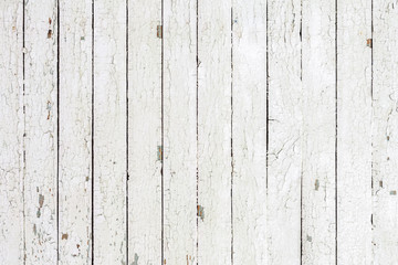 Wall Mural - Vintage  white background of natural wood old wall