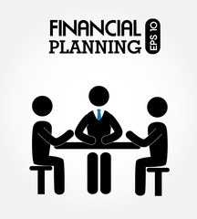 Canvas Print - financial planning