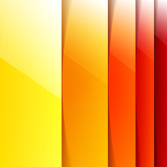 Aufkleber - Abstract yelow and orange shining rectangle shapes