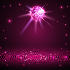 Wall Mural - disco ball background