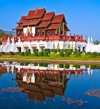 Ho Kham Luang In Chiangmai Province Of Thailand