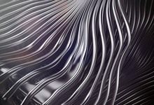 Abstract Metal Silver Stripes Art Background
