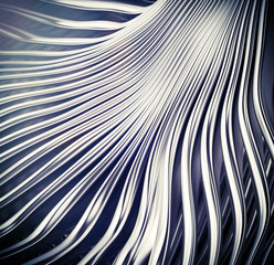 Poster - Abstract metal silver stripes art background 