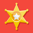 © PrettyVectors - Vector Golden Sheriff Star Icon