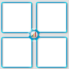 Poster - four vector associated text frames with graph