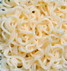 Egg noodles, isolated on background.