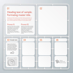 Wall Mural - Infographics Vector Background Plastic model