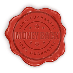 Poster - Wax Stamp Money Back (clipping path included)