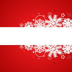 Wall Mural - Red christmas background