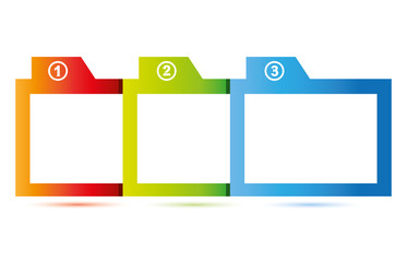 three topics diagram for business template