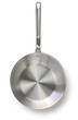 aluminum frying pan isolated on white background