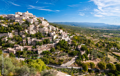 Carta da parati  Gordes the beautiful village from provence