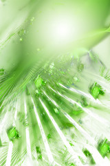 Wall Mural - green abstract graphic