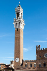 Wall Mural - Tower in Siena Italy