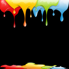 Wall Mural - colored splashes in abstract shape