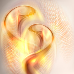 Poster - Abstract golden swirl background