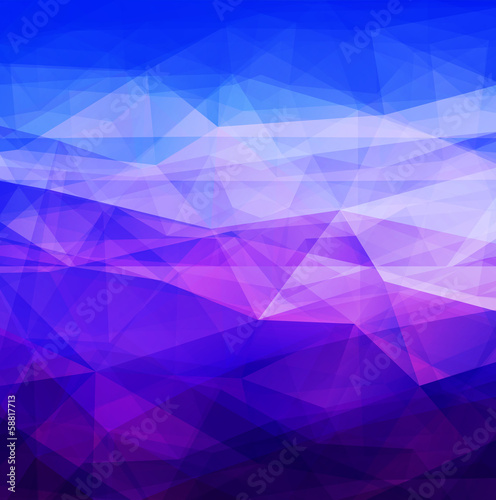 Abstract background blue triangle texture design