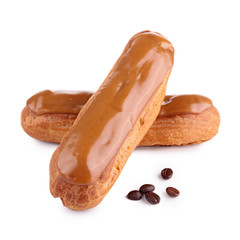 Poster - coffee eclair isolated