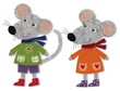 Mice cut out of felt and wool