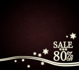 Wall Mural - a Christmas sale 80 percent off background