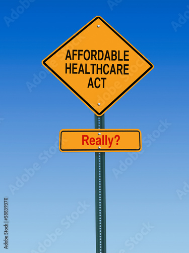 Fotografija affordable healthcare act really sign