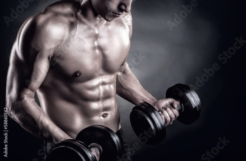 Foto-Schmutzfangmatte - Lifting weights (von Artem Furman)