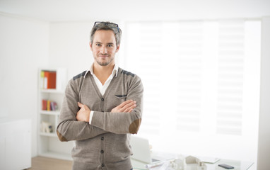 Wall Mural - architect in his office