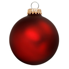 Wall Mural - red christmas ornament isolated