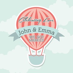 Sticker - wedding design